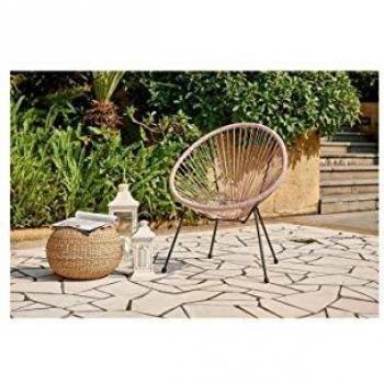 Sillón de Jardín Mana Rosa de Plástico (68 x 71 x 86 cm)