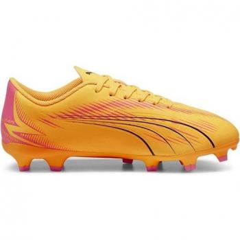 Botas de fútbol Puma Ultra Play FG/AG naranja infantil