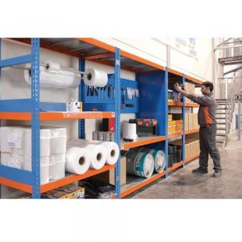 Estantería Metálica ECOFORTE 1507-4 Antracita/Galvanizado, Sin Tornillos, 4 Baldas, Alta Capacidad de Carga 400 kg, Dimensiones: 2000x150