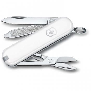 Victorinox Classic SD Falling Snow Navaja multiusos blanca