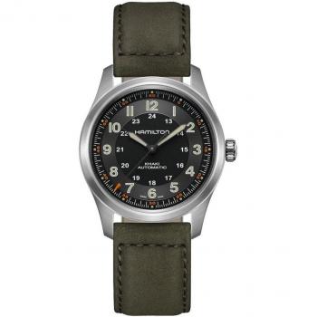 Hamilton Khaki Field Titanium Automatic Watch H70205830 Black Dial 100M Men's