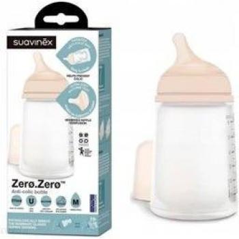 Suavinex Biberón Anticólico Talla M Silicona +3 meses Light Sand 270ml