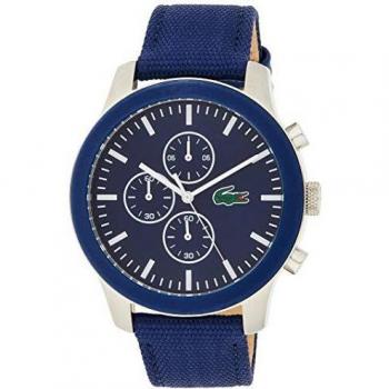 Lacoste Unisex-Adult Chronograph Quartz Watch with Textile Strap 2010945