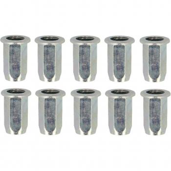 Pinza para tapicería ROMIX ROM 45218, 10 piezas, incluye remaches y es ideal para trabajos de tapicería