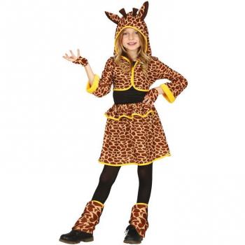Disfraz de Jirafa para Niños 5-6 Años - Traje Animal Completo con Capucha y Cola