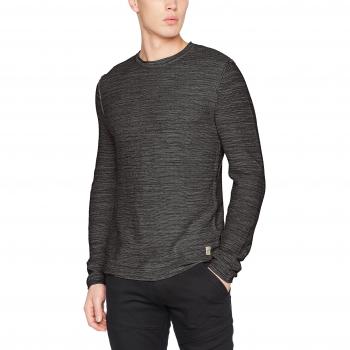 JACK & JONES VINTAGE Jjvbale Knit Crew Neck, Suéter para Hombre, Gris