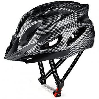 RaMokey Casco de Bicicleta para Adultos,Casco de Bicicleta de montaña con Visera extraíble y Acolchado,Casco Ajustable 57-63cm