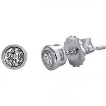 VIDAL & VIDAL Pendientes de Plata con Circonitas