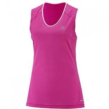 SALOMON TRAIL RUNNER SLEEVELESS TEE W - Camiseta, Mujer, Rosa
