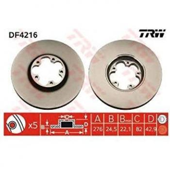 TRW DF4216 Rotores de Discos de Frenos