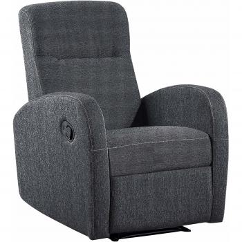 Adec - Sillon Relax tapizado Home, Sillon de Descanso, Sillon reclinable, Color Gris Marengo, Medidas: 70 cm