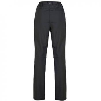 Regatta Women's Fenton Water Repellent and Wind Resistant Softshell Walking Trousers, Black, Size: 20 S