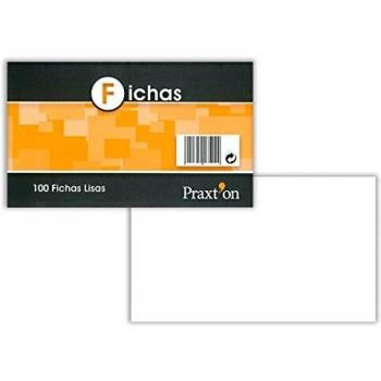 Fichas Cartulina PRAXTON Lisas 100 x 150 mm, Pack x100