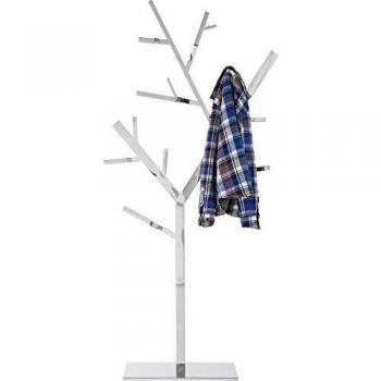 Perchero de diseño árbol cromado 195 cm