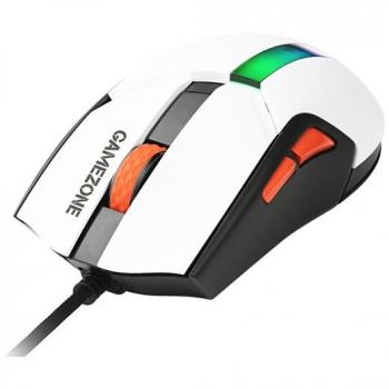 Ratón Tracer Gamezone Cool Blanco RGB 12000 DPI USB con 7 Botones