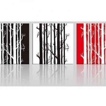 LY&HYL lienzo conjunto / Sin marco lienzo de la lámina Paisaje / Floral/Botánico Modern,Tres Paneles Lienzos Cuadrado lámina Decoración de pared , 31 x 31