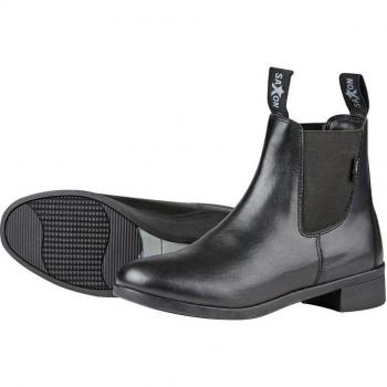 Muserola Collegiate Flash IV con cierrabocas y piezas de mejilla para caballo, color negro