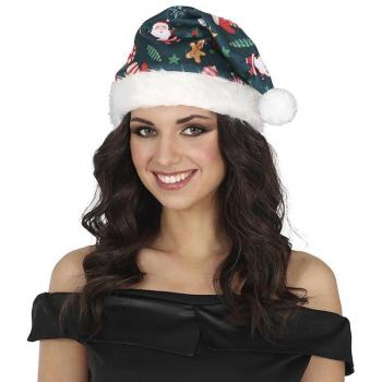 Gorro Navideño verde Papá Noel de Guirma