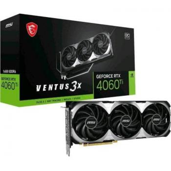 MSI GeForce RTX 4060 Ti VENTUS 3X OC 16GB GDDR6 DLSS3 Tarjeta Gráfica