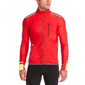 Gore Running Wear X-Run Ultra Windstopper Soft Shell Light - Chaqueta para hombre, color rojo, talla S