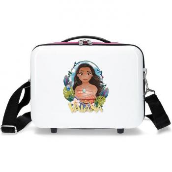 Neceser Infantil Disney Vaiana ABS Adaptable Blanco Multicolor 9L
