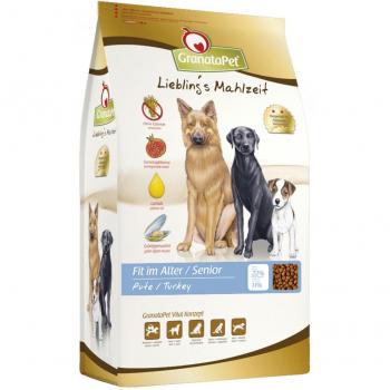 GranataPet Liebling's Meal Senior Pavo - 10 kg, alimento seco para perros senior con carne de pavo, fórmula nutritiva, rica en proteínas y nutrientes esenciales, sin cereales ni aditivos artificiales