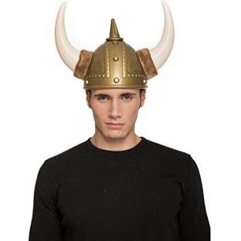 Casco de Vikingo con cuernos de Plástico
