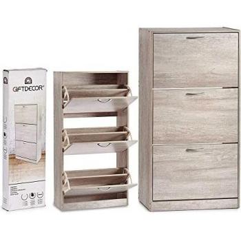Zapatero Beige Contra-placa 24 x 116 x 60 cm