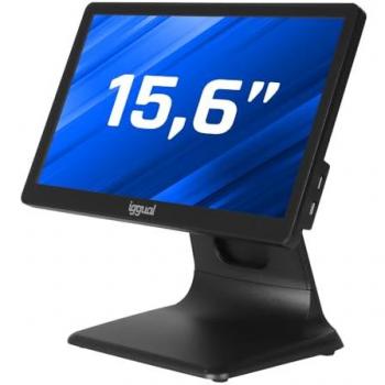 TPV Todo en Uno 15,6 Táctil Capacitivo Full HD - Procesador J4125 QuadCore - 4GB RAM + 128GB SSD - WiFi - Sin Sistema Operativo - Uso Comercial (Negro)