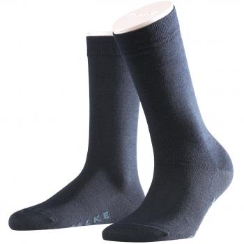 Falke Women's Soft Merino Blend Short Socks - Dark Navy Size 41/42
