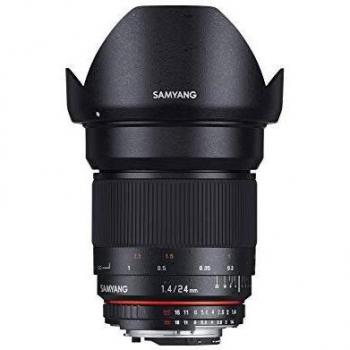 Samyang 24 mm F1.4 ED AS IF UMC - Objetivo manual, disponible para: Canon EOS, Canon M, Nikon AE, Pentax K, Sony A, Sony E, MFT, Samsung NX y Fuji X