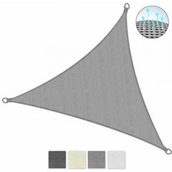 Toldo/parasol Sol Royal Voile d'Ombra 360x360x360 cm Gris HDPE Tissus Respirant Protección Solar y UV