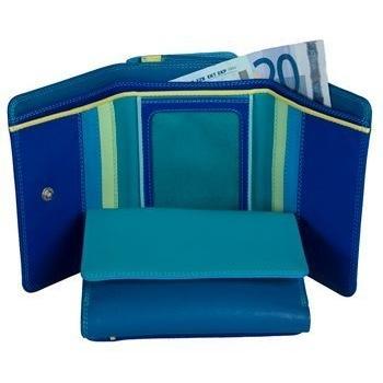 mywalit Medium Tri-fold Monedero piel 11 cm - Azul, Measurements Width: 11cm Height: 8cm Weight: 96g