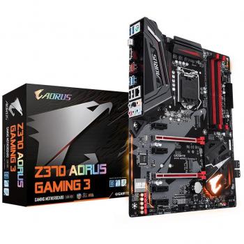 Gigabyte Z370 AORUS Gaming 3 - Placa Base ATX con Socket LGA 1151, Chipset Z370, Soporte para Intel Core 8th Gen, 4xDDR4, Audio HD, HDMI y Crossfire Compatible