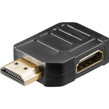 Adaptador HDMI Macho a Hembra 270° Horizontal, 8K @ 60 Hz, Dorado