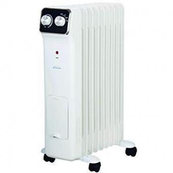 PURLINE HOTI OR2000 Radiador de Aceite, 2000 W, 9 Elementos, termostato, 3 Niveles de Potencia, regulador de Potencia para un bajo Consumo