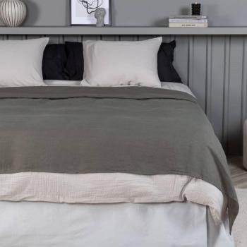 Colcha Milo 260x260 cm Poliéster Gris Venture Home