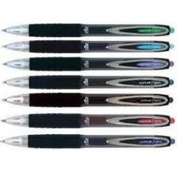 Bolígrafo Uni-Ball Rollerball Signo UM-207 Verde 0,4 mm (12 unidades)