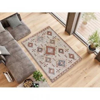 Alfombra Étnica de Pelo Corto Multicolor Atticgo - Parma 54553, 120x170 cm