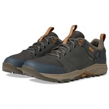 Zapatillas de montaña Teva Grandview GORE-TEX Low para hombre, color gris oscuro/verde, talla 44.5