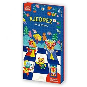 Conjunto de Ajedrez Temático Bosque con Piezas de Madera Auzou