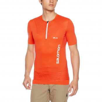 Salomon S-Lab Exo Hz Ss M Camiseta de Manga Corta, Hombre, Rojo
