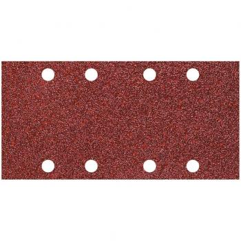Wolfcraft 1742000 Lijas de Papel de Grano 80 con Sistema de Sujeción Adhesiva, 93 x 185 mm, Paquete de 10