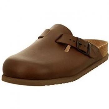 Mephisto Nathan Men's Dark Brown Full Grain Leather Slide Sandals - Size 41