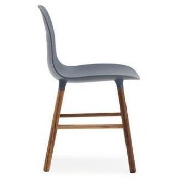 Normann Form Chair Walnut - Blue
