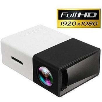 Mini Proyector Portátil LED Full HD YG300 - Negro / Blanco