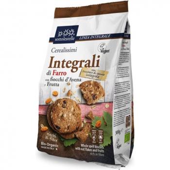 Galletas Espelta Integral Avena Fruta Bio 300g Sottolestelle