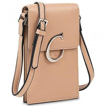 Bolso para Móvil Mujer Cimarrón Albany Camel con Bandolera y Asa de Cordón Ideal para Uso Diario