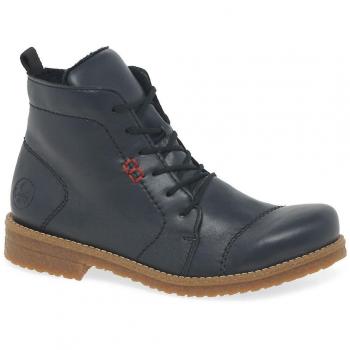 Botines de Mujer Rieker Direction Océano 39 EU / 6 UK, Color Azul, con Suela Honey y Cierre Cremallera