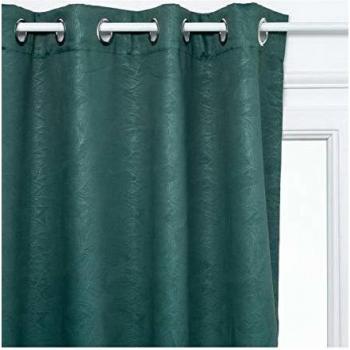 Cortina Blackout Ojal Verde Hojas 140x260 cm